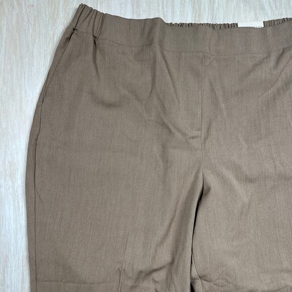 NWT Lane Bryant The Perfect Drape Straight Ankle Petite Mid Rise Pants 20 PETITE - Picture 2 of 16